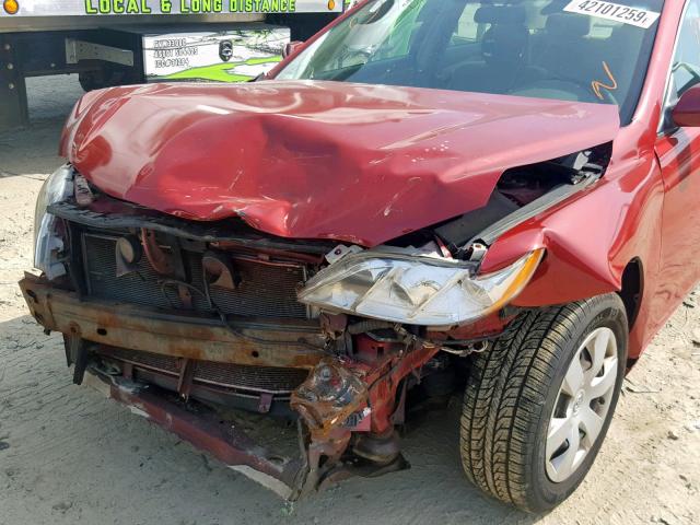 4T1BE46K87U062402 - 2007 TOYOTA CAMRY NEW RED photo 9