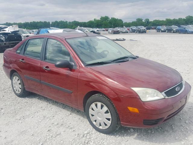 1FAFP34N67W129595 - 2007 FORD FOCUS ZX4 BURGUNDY photo 1