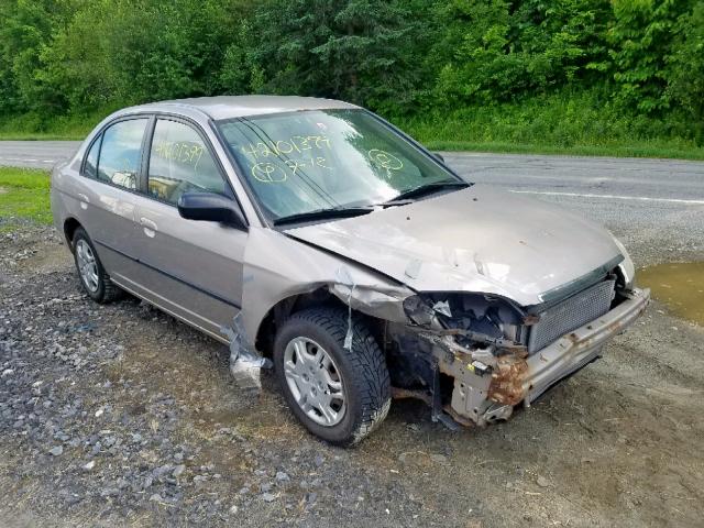 2HGES16462H922689 - 2002 HONDA CIVIC DX TAN photo 1