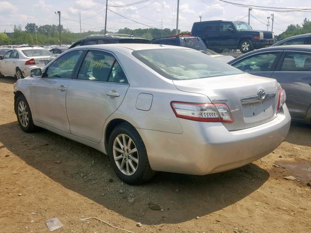 4T1BB3EK8BU134681 - 2011 TOYOTA CAMRY HYBR SILVER photo 3