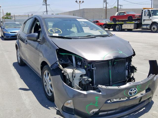 JTDKDTB30D1048622 - 2013 TOYOTA PRIUS C GRAY photo 1