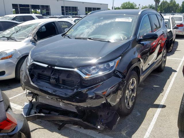 5J6RW1H83JA003518 - 2018 HONDA CR-V EXL BLACK photo 2