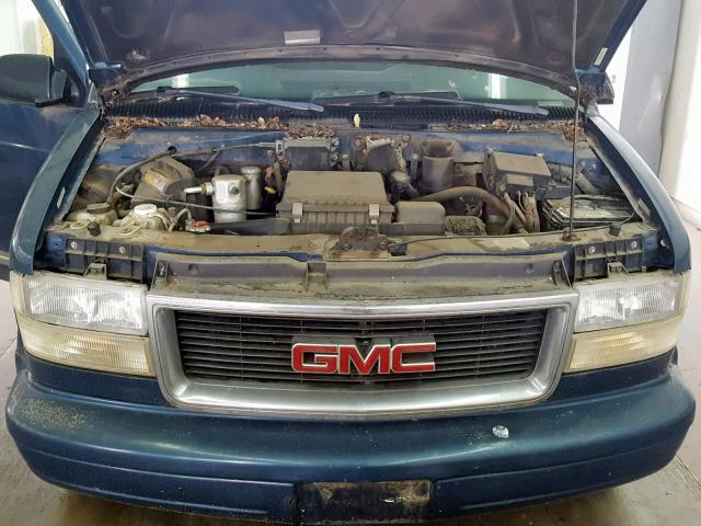 1GKDM19W2WB529812 - 1998 GMC SAFARI XT BLUE photo 7