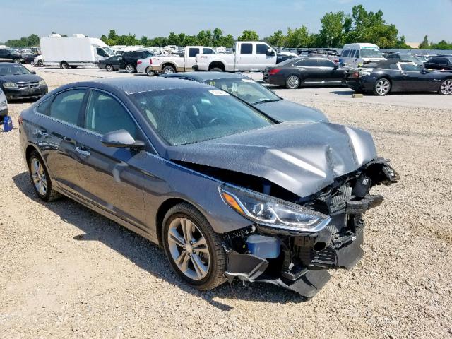 5NPE34AF0JH664777 - 2018 HYUNDAI SONATA SPO GRAY photo 1