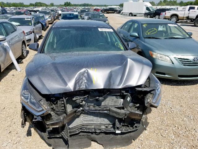 5NPE34AF0JH664777 - 2018 HYUNDAI SONATA SPO GRAY photo 7