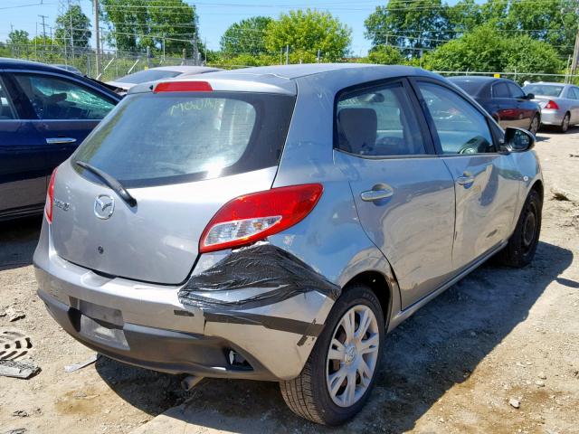 JM1DE1KYXE0176296 - 2014 MAZDA MAZDA2 SPO GRAY photo 4