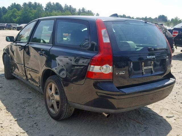 YV1MJ682452106982 - 2005 VOLVO V50 T5 BLACK photo 3