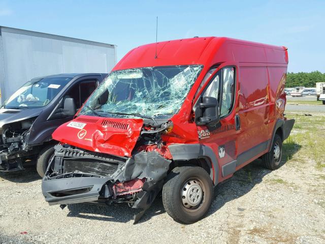 3C6TRVBG9HE501862 - 2017 RAM PROMASTER 红色 照片 2