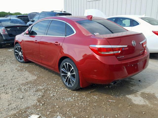 1G4PW5SK0G4174660 - 2016 BUICK VERANO SPO RED photo 3