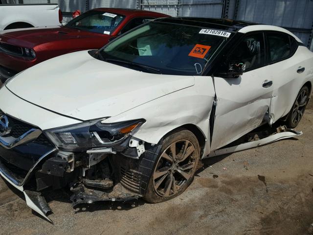 1N4AA6AP9GC416028 - 2016 NISSAN MAXIMA 3.5 WHITE photo 9