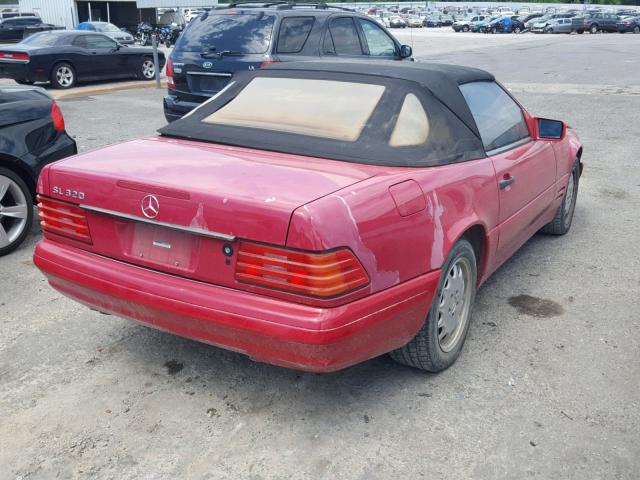 WDBFA63F3VF149130 - 1997 MERCEDES-BENZ SL 320 RED photo 4