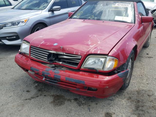 WDBFA63F3VF149130 - 1997 MERCEDES-BENZ SL 320 RED photo 9