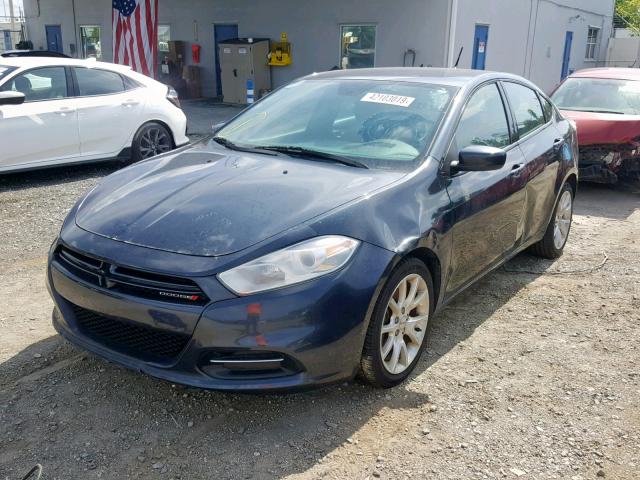 1C3CDFBA1DD270593 - 2013 DODGE DART SXT GRAY photo 2