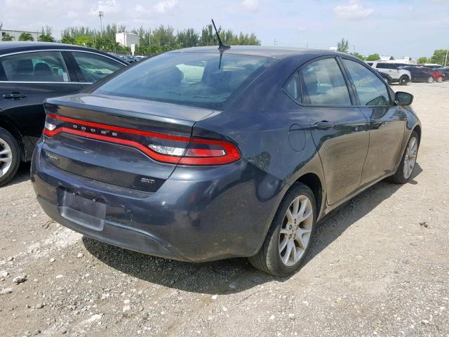 1C3CDFBA1DD270593 - 2013 DODGE DART SXT GRAY photo 4