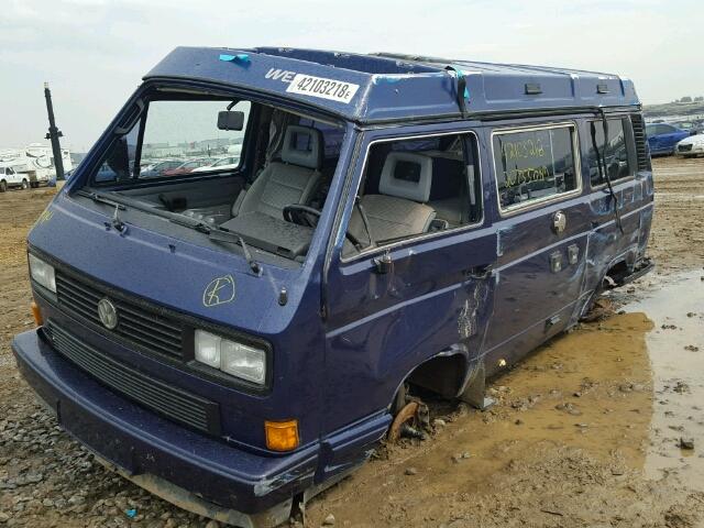 WV2ZB0257LH041159 - 1990 VOLKSWAGEN VANAGON CA PURPLE photo 2