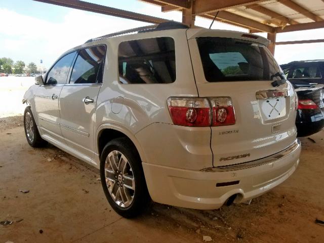 1GKKVTED1CJ279985 - 2012 GMC ACADIA DEN WHITE photo 3