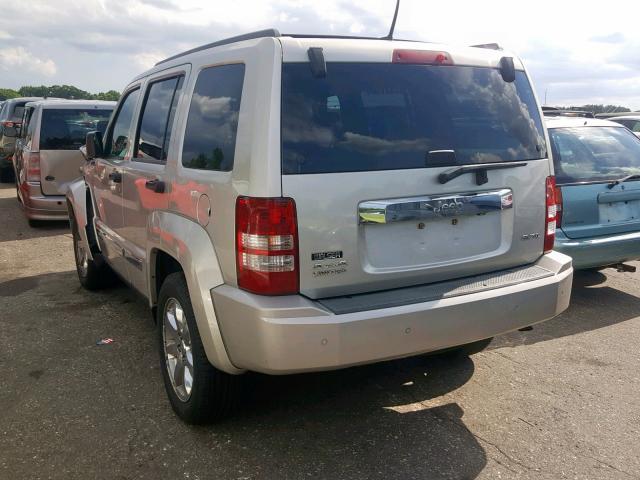 1J8GN58KX8W139945 - 2008 JEEP LIBERTY LI TAN photo 3