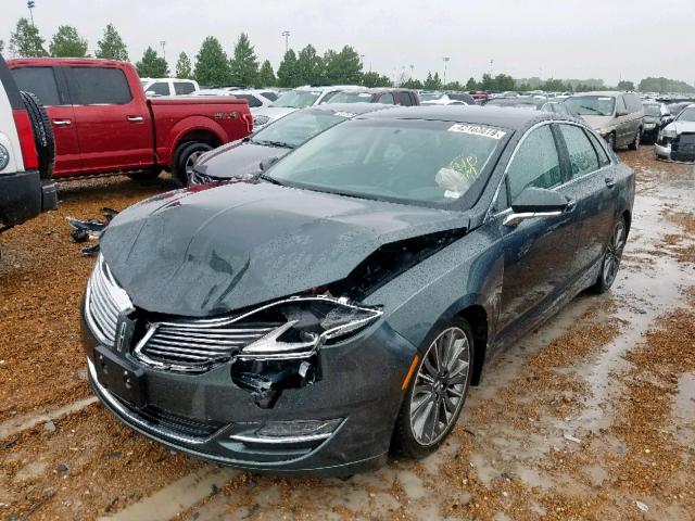 3LN6L2LU7GR604100 - 2016 LINCOLN MKZ HYBRID GRAY photo 2