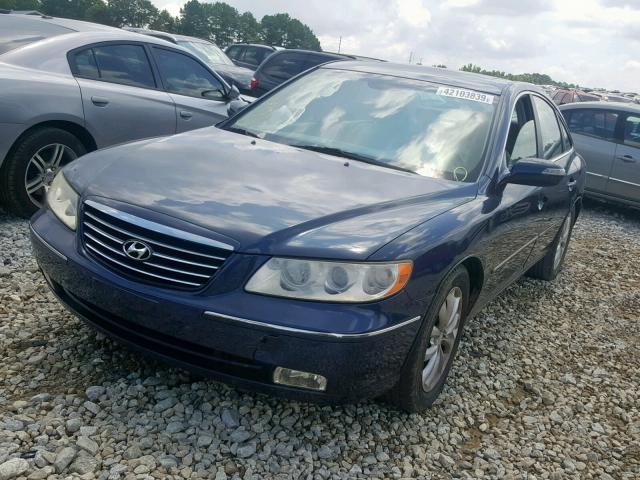 KMHFC46F98A263058 - 2008 HYUNDAI AZERA SE BLUE photo 2