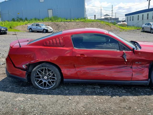 1ZVBP8CF6C5218211 - 2012 FORD MUSTANG GT RED photo 10