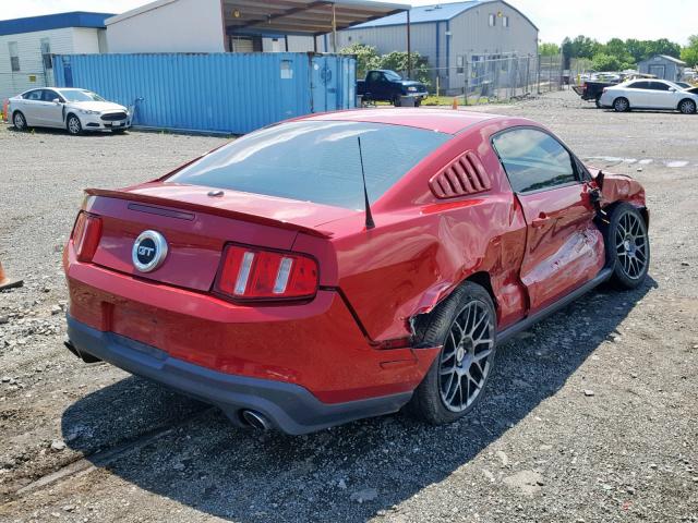 1ZVBP8CF6C5218211 - 2012 FORD MUSTANG GT RED photo 4