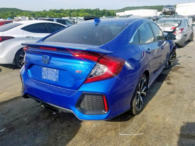 2HGFC1E59HH703794 - 2017 HONDA CIVIC SI BLUE photo 4