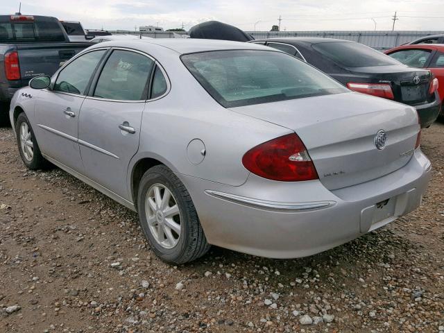 2G4WD532451347055 - 2005 BUICK LACROSSE C SILVER photo 3