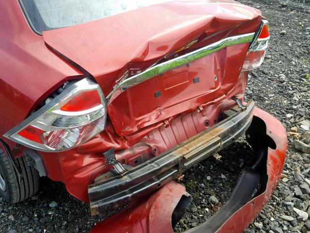 KL1TD56687B153600 - 2007 CHEVROLET AVEO BASE წითელი ფოტო 9