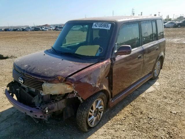 JTLKT324940164259 - 2004 TOYOTA SCION XB PURPLE photo 2