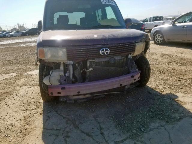 JTLKT324940164259 - 2004 TOYOTA SCION XB PURPLE photo 9