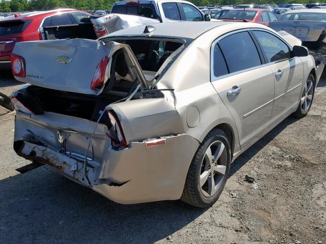 1G1ZC5E07CF145423 - 2012 CHEVROLET MALIBU 1LT 米色 照片 4