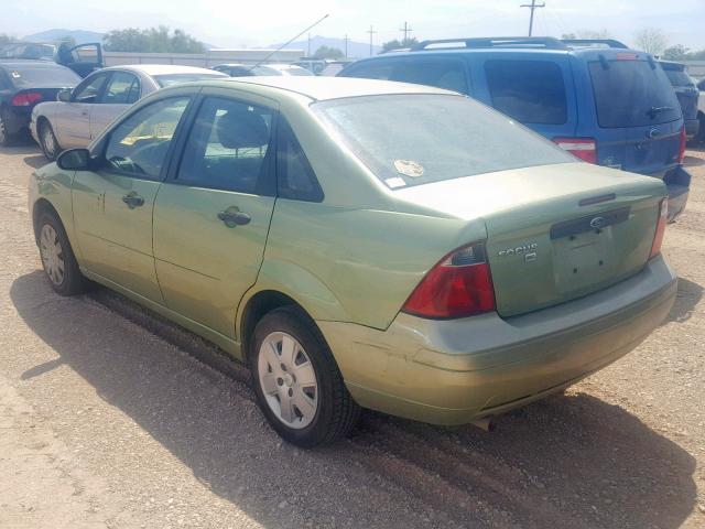 1FAFP34N67W168932 - 2007 FORD FOCUS ZX4 GREEN photo 3