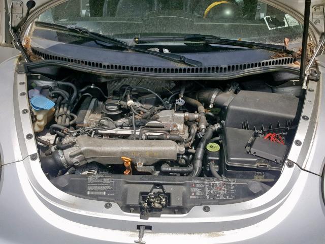 3VWDD21C61M470295 - 2001 VOLKSWAGEN NEW BEETLE SILVER photo 7