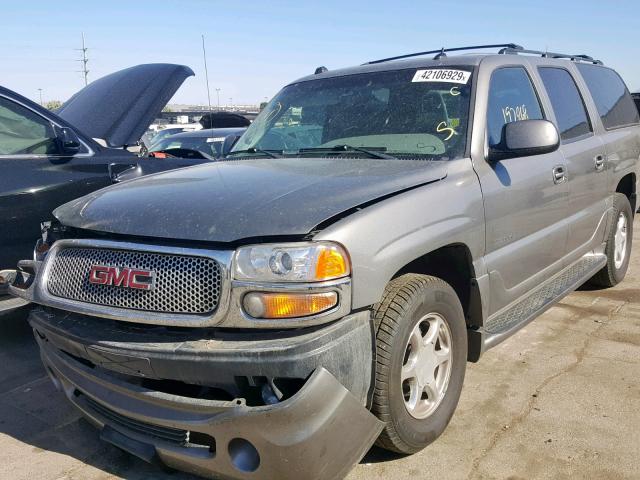 1GKFK66U65J256425 - 2005 GMC YUKON XL D GRAY photo 2