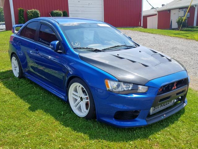 JA32W8FV1FU014448 - 2015 MITSUBISHI LANCER EVO BLUE photo 1