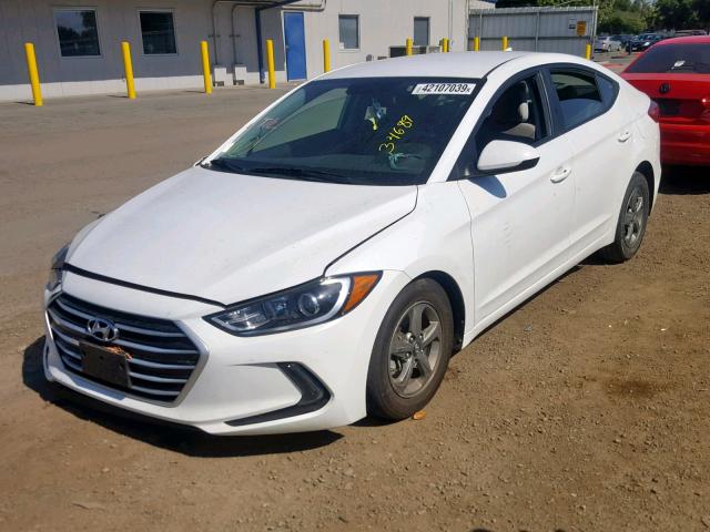 5NPD94LA7HH093021 - 2017 HYUNDAI ELANTRA EC WHITE photo 2