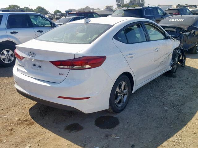 5NPD94LA7HH093021 - 2017 HYUNDAI ELANTRA EC WHITE photo 4