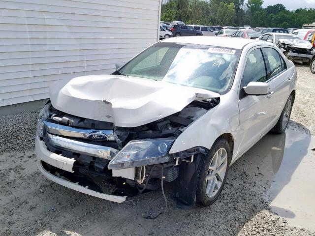 3FAHP0JG3BR180836 - 2011 FORD FUSION SEL WHITE photo 2