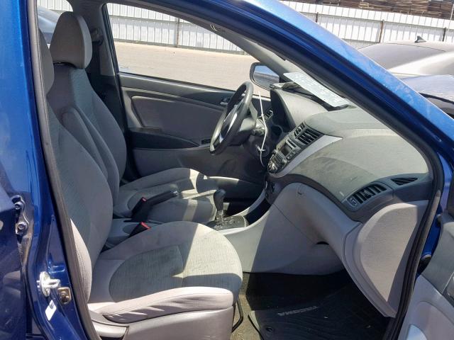 KMHCT4AE4GU996102 - 2016 HYUNDAI ACCENT SE BLUE photo 5