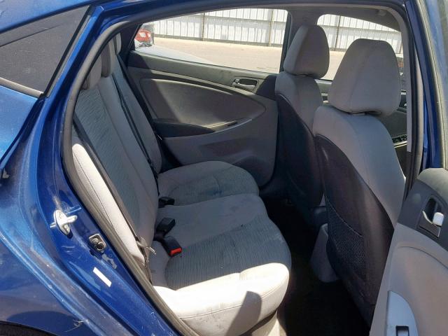 KMHCT4AE4GU996102 - 2016 HYUNDAI ACCENT SE BLUE photo 6