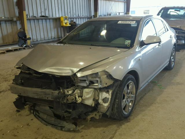 1G1ZH57B08F211141 - 2008 CHEVROLET MALIBU 1LT SILVER photo 2