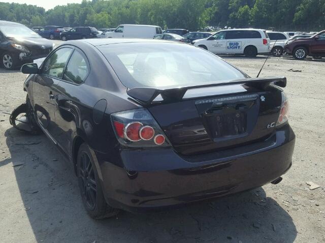 JTKDE167590297723 - 2009 TOYOTA SCION TC Bənövşəyi foto 3