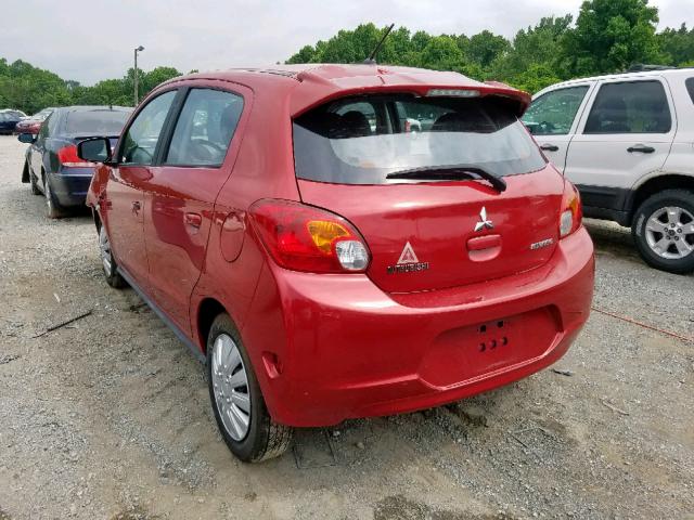 ML32A3HJ0FH055789 - 2015 MITSUBISHI MIRAGE DE RED photo 3