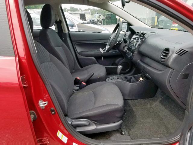 ML32A3HJ0FH055789 - 2015 MITSUBISHI MIRAGE DE RED photo 5