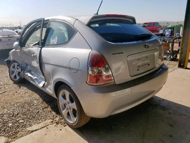 KMHCN36C29U124631 - 2009 HYUNDAI ACCENT SE GRAY photo 3