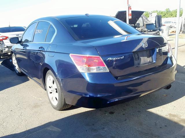 1HGCP2F85AA131777 - 2010 HONDA ACCORD EXL BLUE photo 3