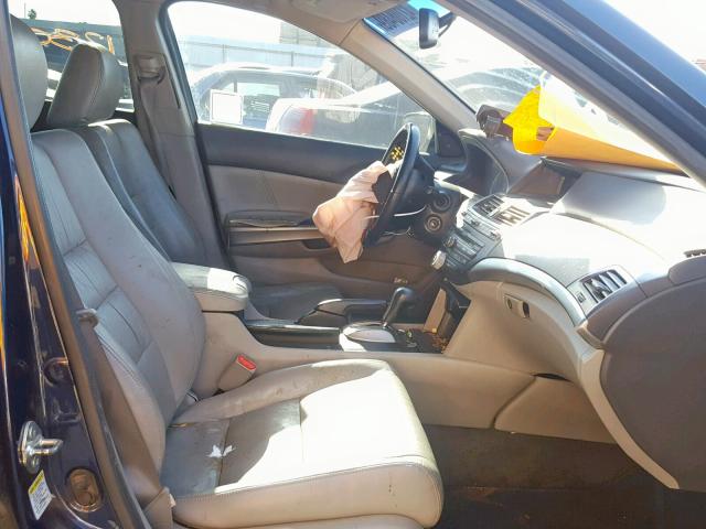 1HGCP2F85AA131777 - 2010 HONDA ACCORD EXL BLUE photo 5