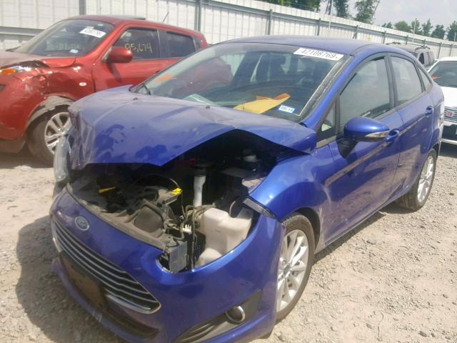 3FADP4BJ2EM153970 - 2014 FORD FIESTA SE BLUE photo 2