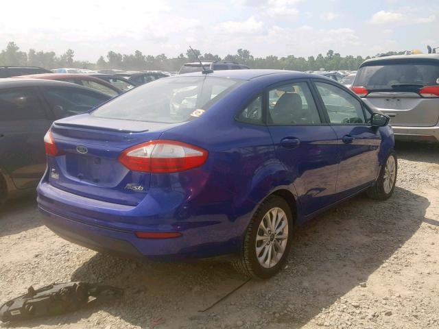 3FADP4BJ2EM153970 - 2014 FORD FIESTA SE BLUE photo 4