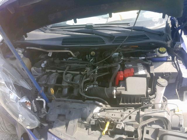 3FADP4BJ2EM153970 - 2014 FORD FIESTA SE BLUE photo 7